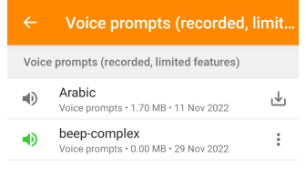 Voice Navigation settings Android