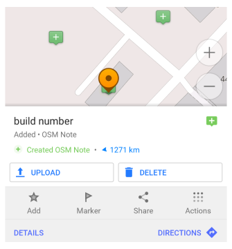 Upload OSM Note Android