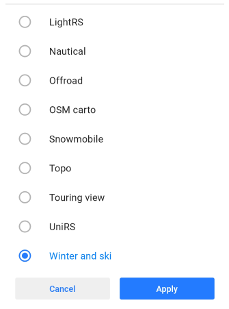 Enable Winter style in Android