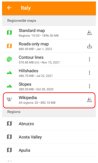Download Wikipedia in Android