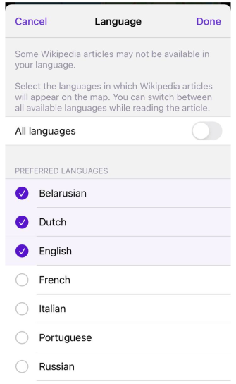 Setting a preferred language on iOS