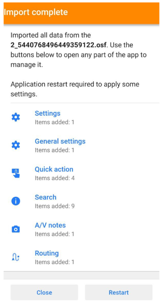 Profiles Actions Import 2 Android