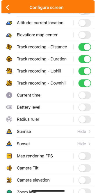 Track recording widgets