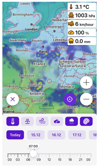 Combine Weather layers on iOS