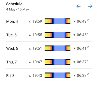 Schedule