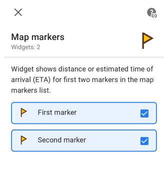 المظهر على الخريطة