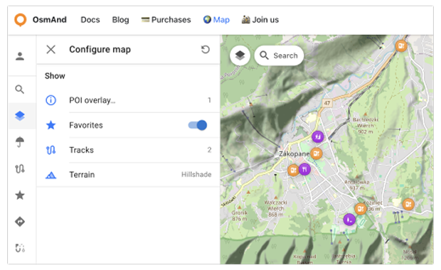 قائمة نقاط الاهتمام