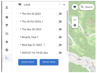 إنشاء مسار على الويب في OsmAnd