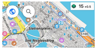 أداة مستوى التكبير/التصغير ios 1