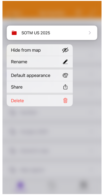 إجراءات المفضلة iOS