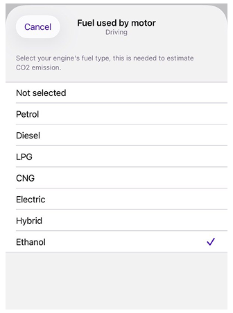 مسار الملاحة iOS