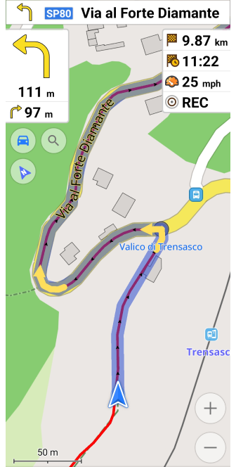 إعدادات الملاحة أندرويد