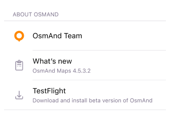 قائمة الخرائط على iOS