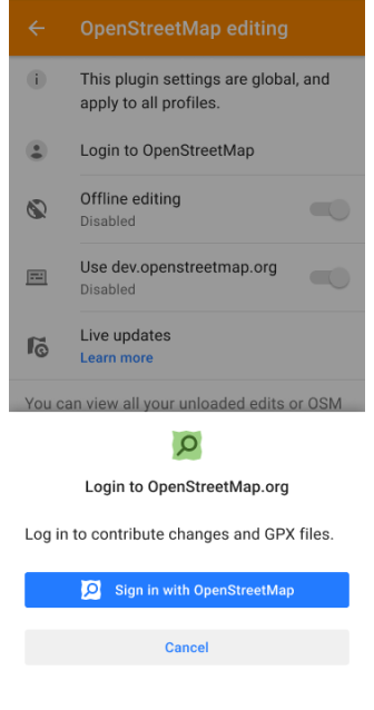 OsmAnd Live للمساهمين في الخرائط