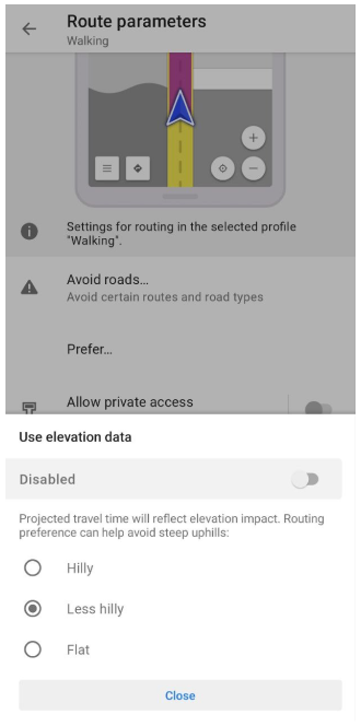 استخدام بيانات الارتفاع في أندرويد