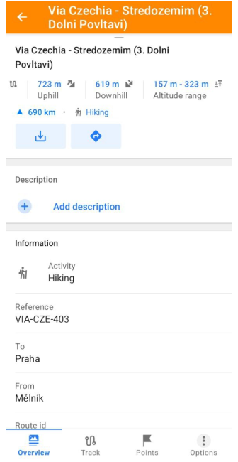 معلومات المسار