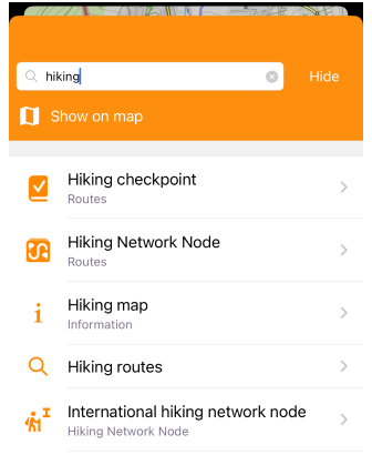 Routes on the ground