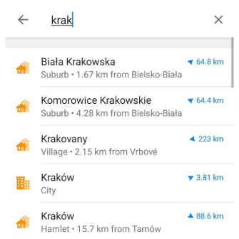 بحث عن شارع أندرويد