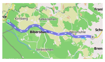 قائمة المسار - المظهر - أسهم الاتجاه في أندرويد