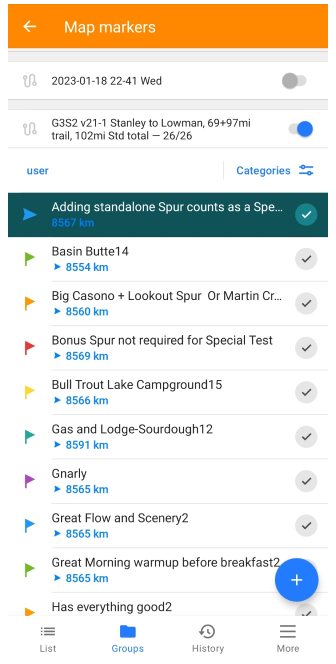 GPX إلى علامات 1