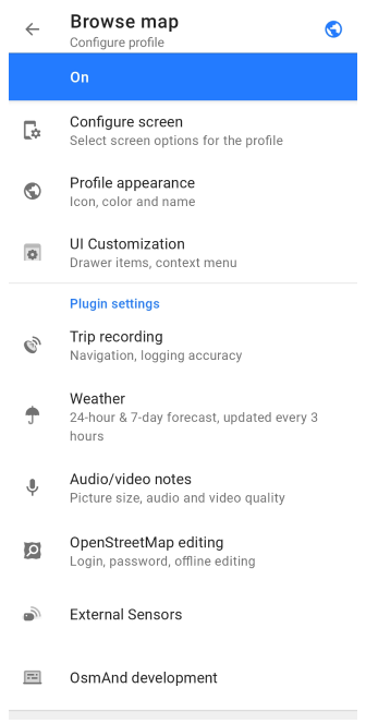 Settings plugin Android 2