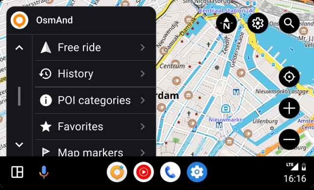 Android Auto OsmAnd