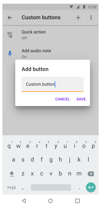 Custom button