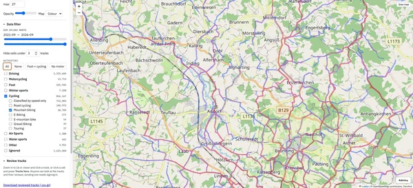 MTB-Heatmap bei Kallham