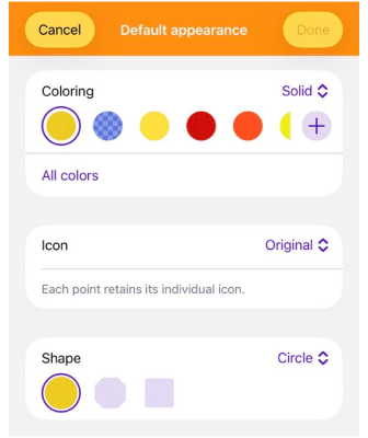 Favorites actions ios