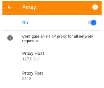 General Settings Proxy Android