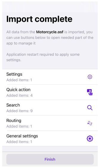 Profiles Actions Import 2 iOS