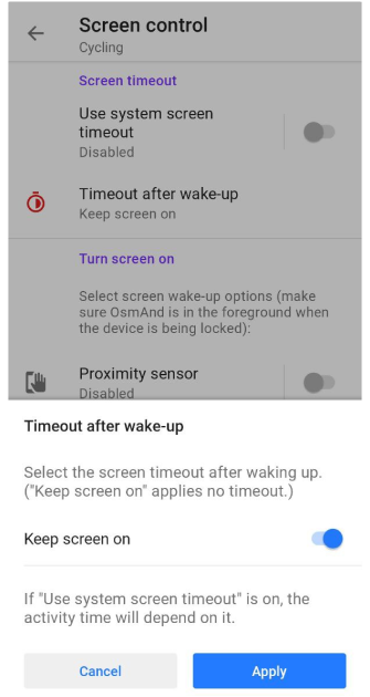 Timeout after wakeup Android