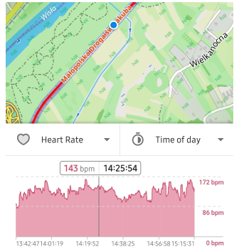 Track menu analyze on map 5 Android