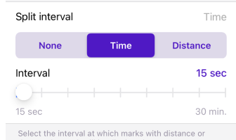 Split interval