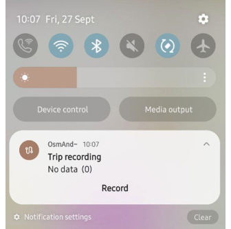 Trip Rec Notification