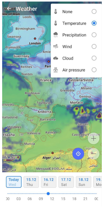 Combine Weather layers on Android