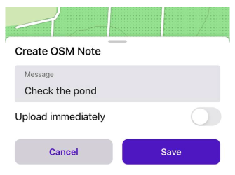 Aktion Notiz hinzufügen iOS
