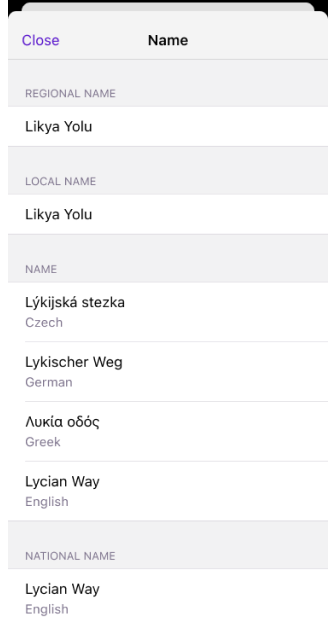 Alternative Namen iOS