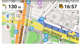 Ankunftszeit/Fahrzeit-Widget