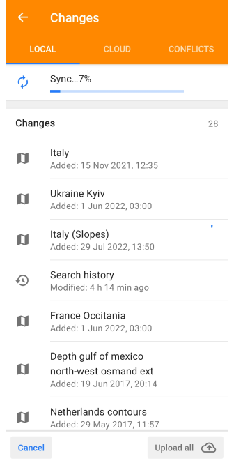 Änderungen in OsmAnd Cloud