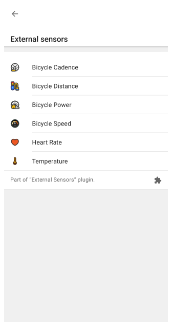 Widgets für externe Sensoren Android