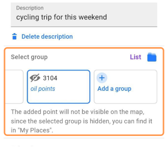 Favoritengruppe Android