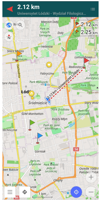 Unterschied Markernavigation Android