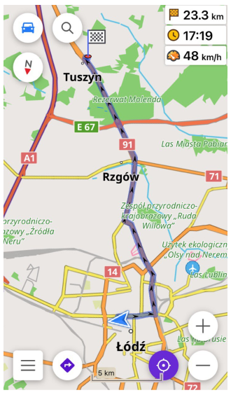 Navigationsbildschirm iOS 1