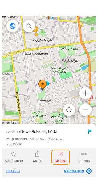 Marker passieren iOS 1