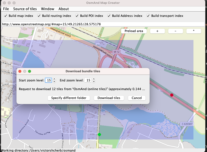 Descargar mapas ráster