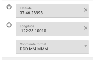 Búsqueda por Coordenadas Android