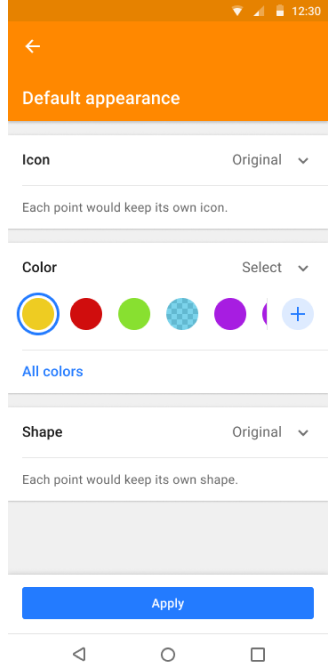 Funciones de la carpeta de favoritos android