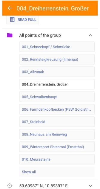 Lista completa de favoritos