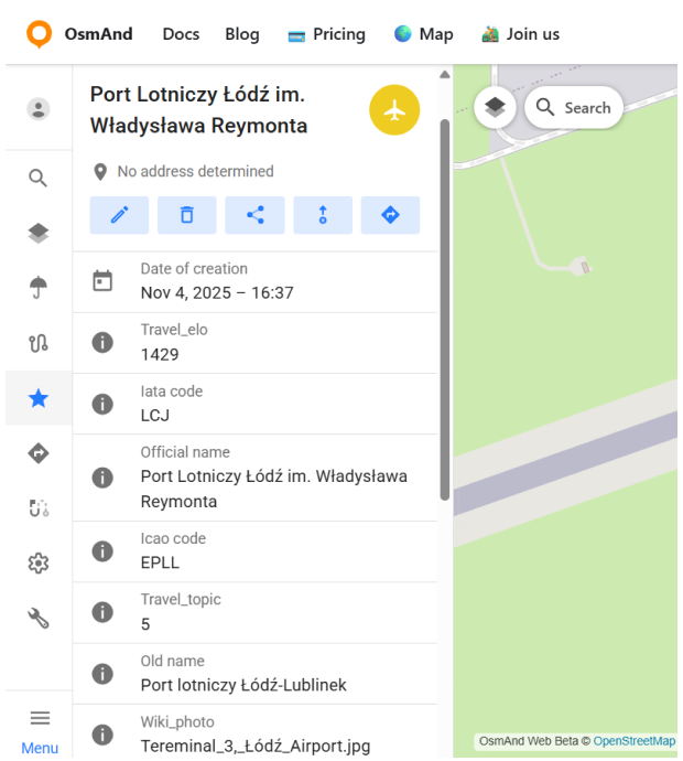 Detalles de favoritos web